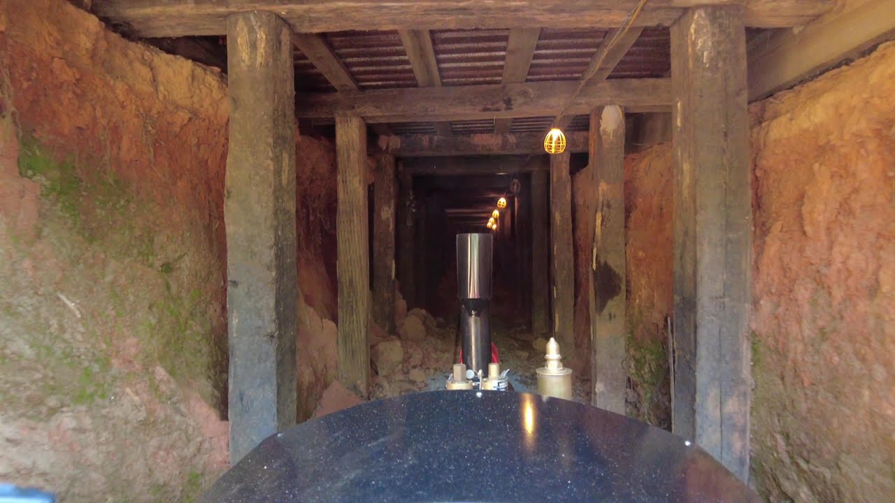 At The Throttle Of A 7.5 Inch Gauge Wood Fired Steam Locomotive Through A Tunnel At The Mini Acres