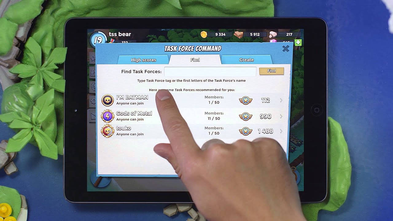 Boom Beach: Creating & Joining a Task Force
