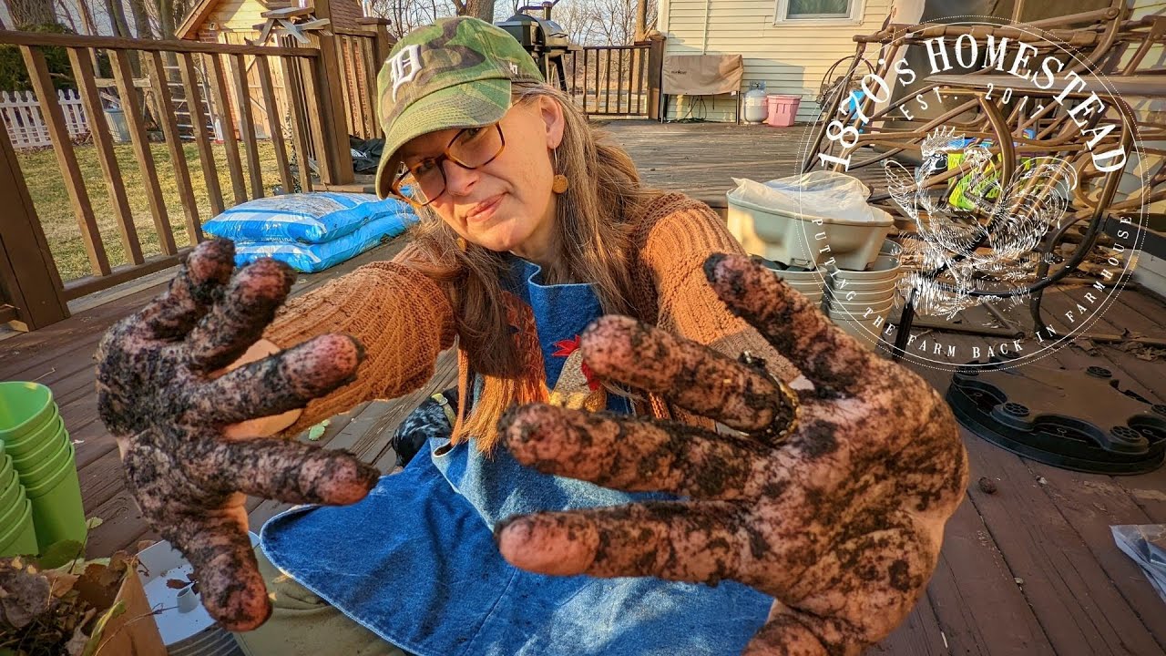 Time To Get Our Hands Dirty | Strawberries Going Vertical