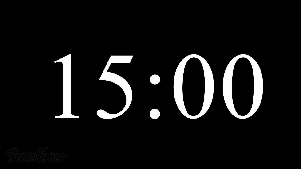15 Minute Timer | Alarm Rings When Time’s Up!