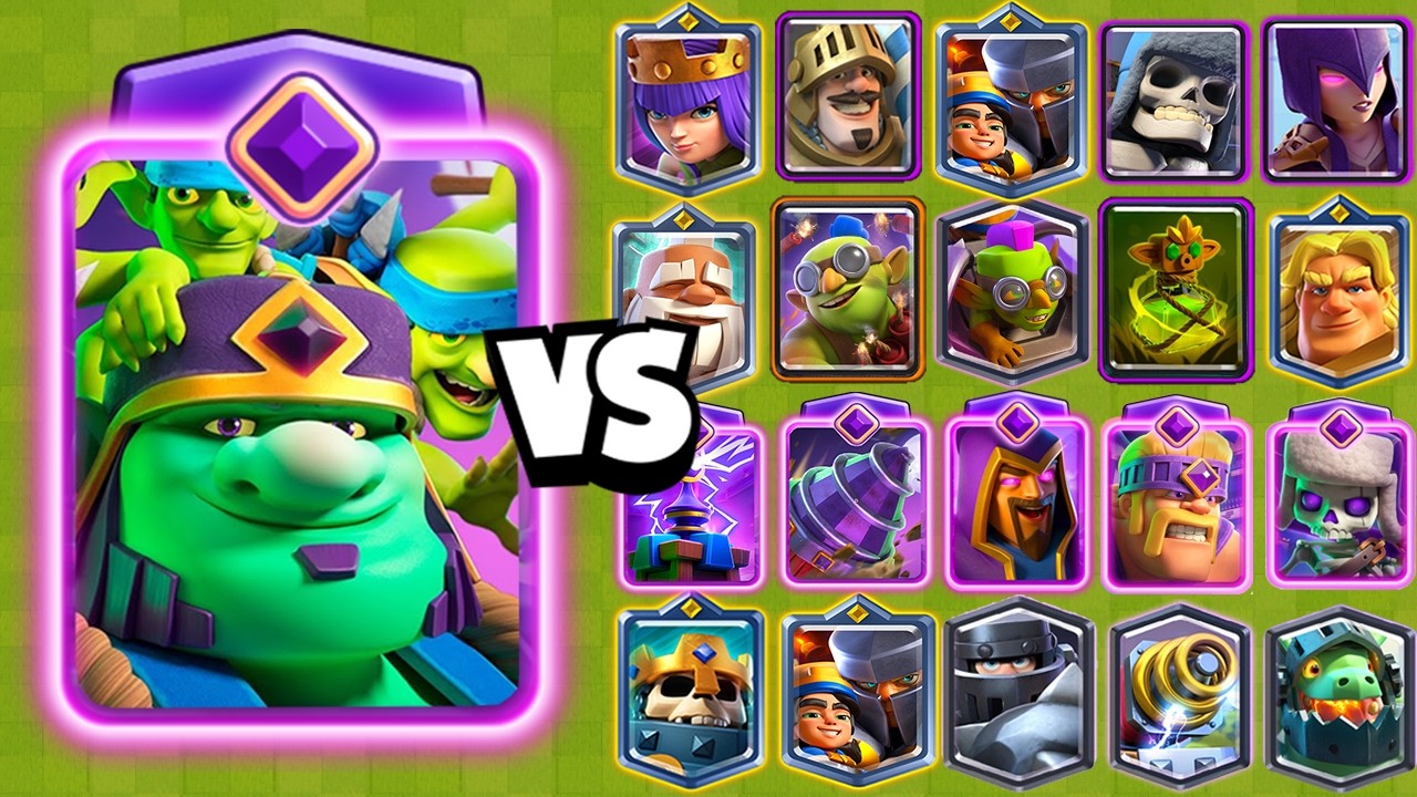 DUENDE GIGANTE  EVOLUCIONADO vs TODAS LAS CARTAS | Clash Royale