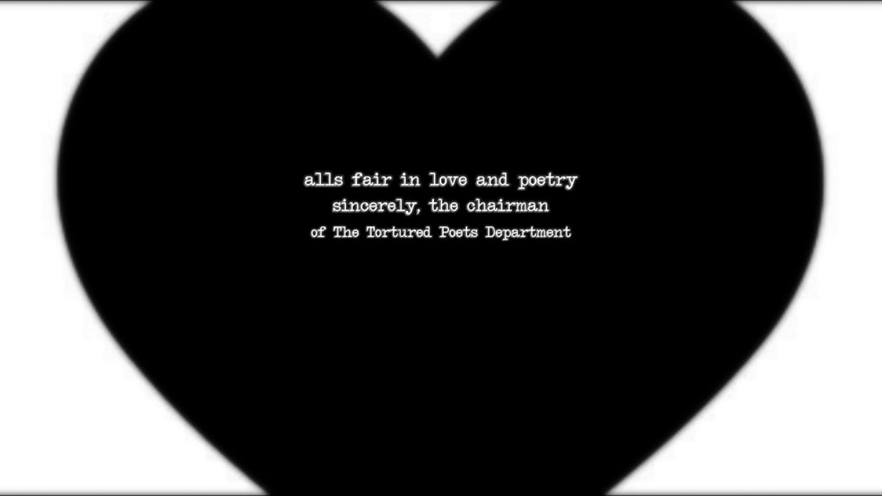 Welcome to my version of the Tortured Poets Department! || Channel-Trailer || Heart D. Lucy ||