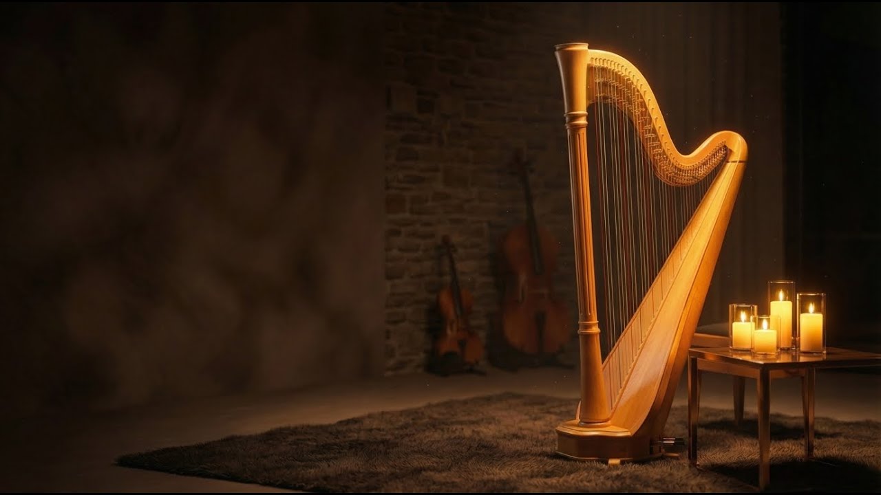 Harp & Strings | Premium Sleep Music (8 Hours)