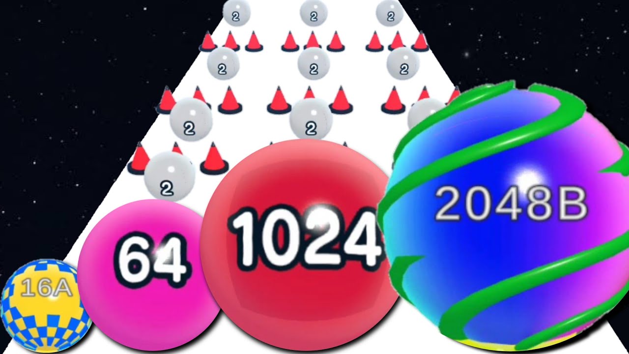Ball Run 3D: Number Merge 2048 | Ball Run Infinity | Math Games (Max Level) Gameplay Walkthrough