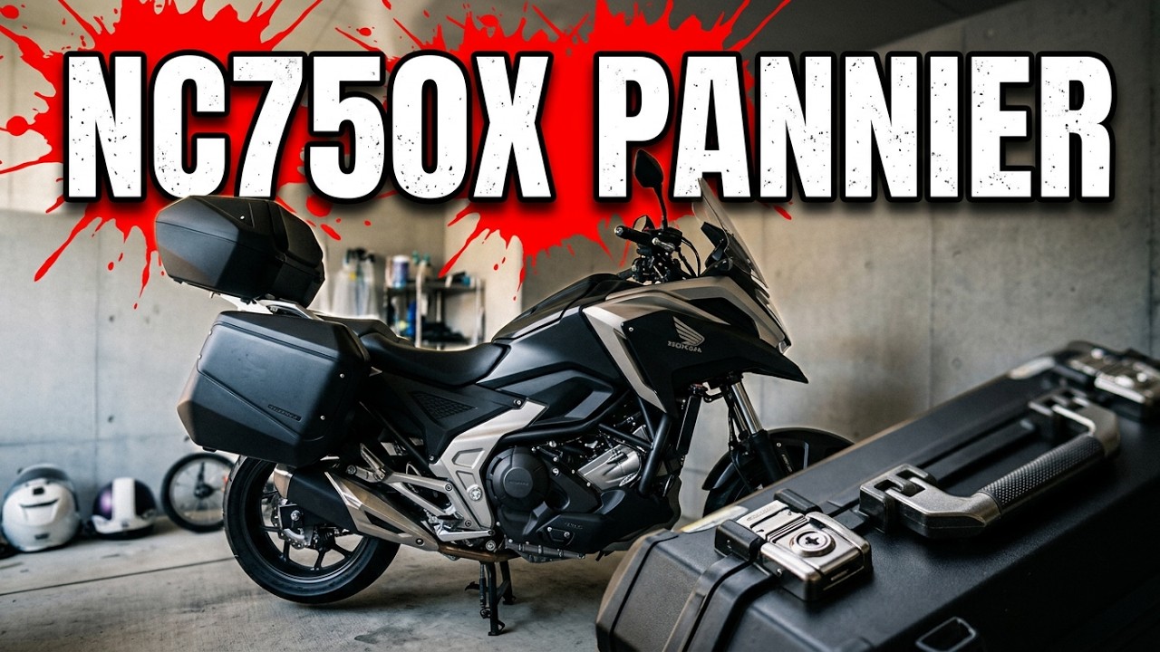 2021年式、NC750X　パニアを取り付けました。