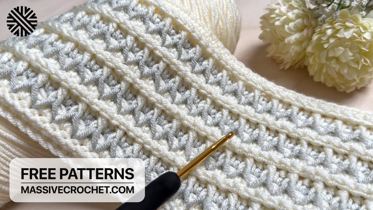 VERY EASY & UNUSUAL Crochet Pattern for Beginners! 🙌 Crochet Stitch for Baby Blanket, Bag & Scarf