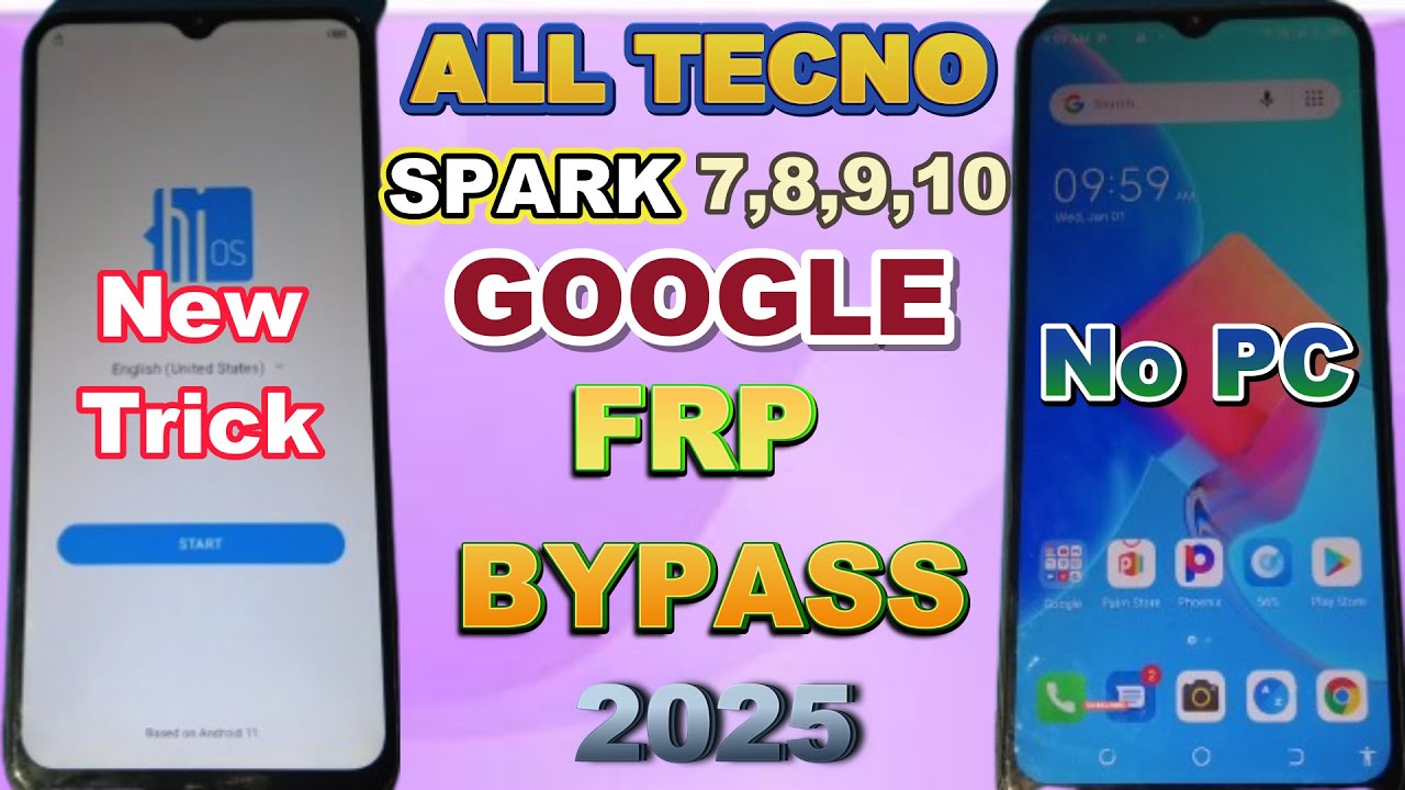 🔥Tecno Spark 8t/8c frp Bypass.✅ Tecno Android 14/15 Google frp Bypass New Trick✅