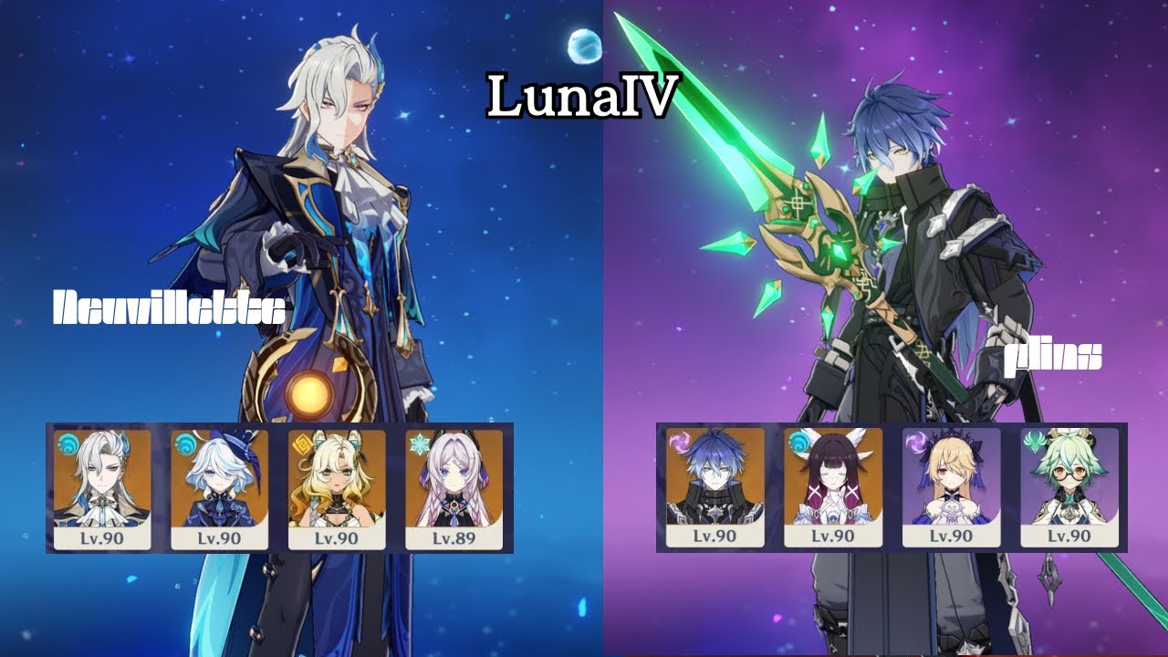 【原神】螺旋LunaIV 無凸ヌヴィレット・無凸フリンズ