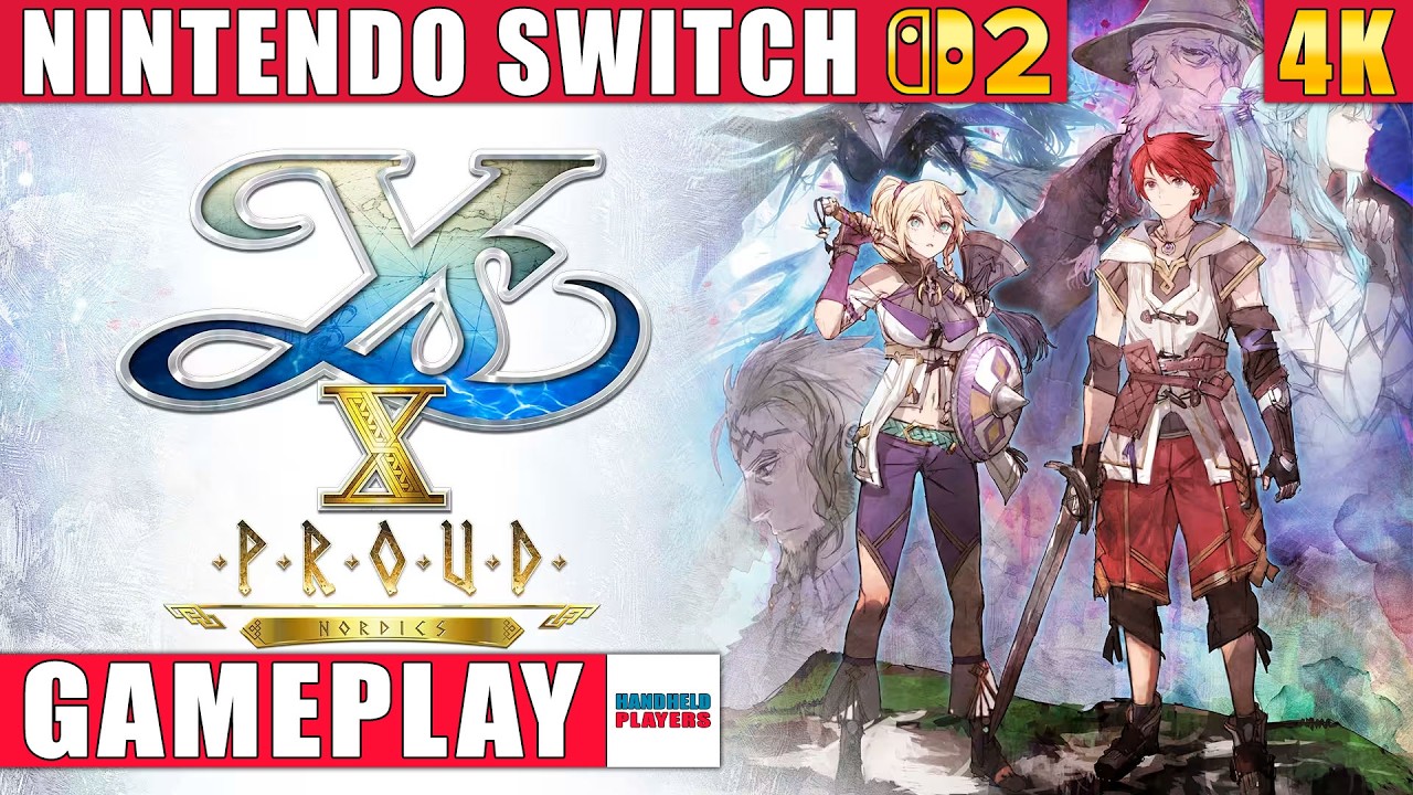 Ys X: Proud Nordics Nintendo Switch 2 Gameplay in 4K