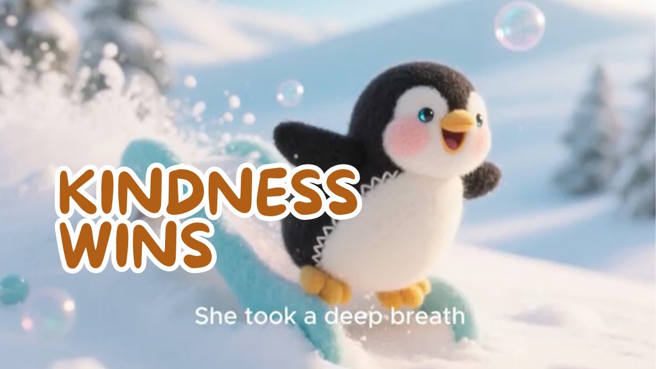 Penny the Penguin Learns Kindness 🐧 | A Kids Story About Sharing & Patience
