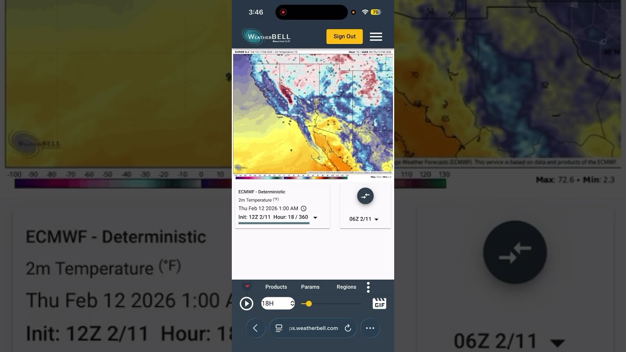 Weather Outlook For February 12th, 2026: What The Euro Model Predicts For The USA