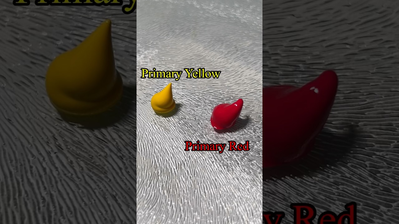 Mixing Color | Magic of colors | Yellow and Red | #colormixing #mixcolor #shorts #satisfying
