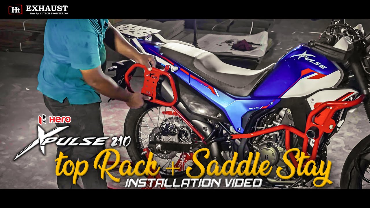 XPULSE 210 TOPRACK WITH SADDLE STAY INSTALLATION GUIDE