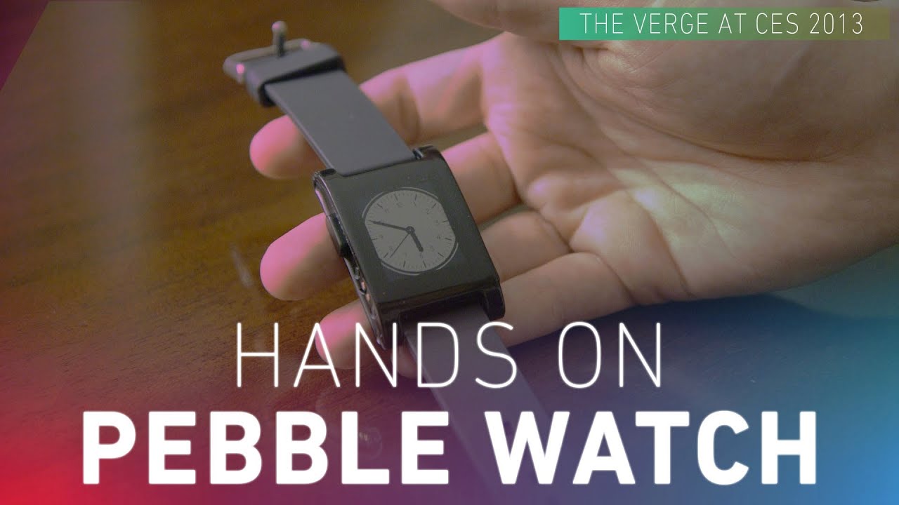 Pebble smartwatch hands-on video