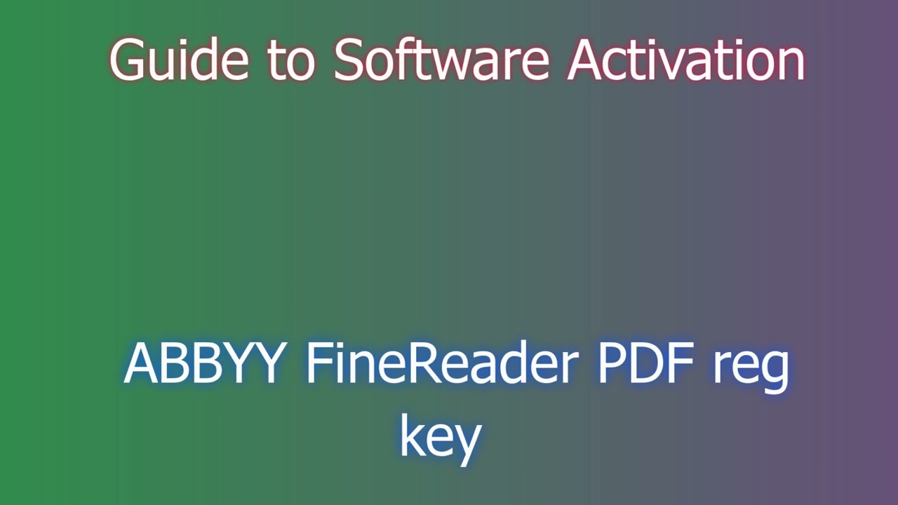 ABBYY FineReader PDF: Download and Installation Instructions
