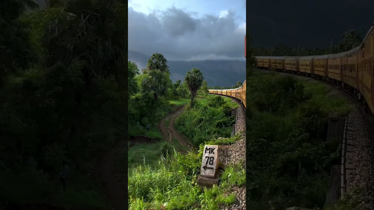 🌍🍃 Coimbatore to Palakkad via walayar😌🔥 One of the Best Train travel Ever💯 #prakashfantasy