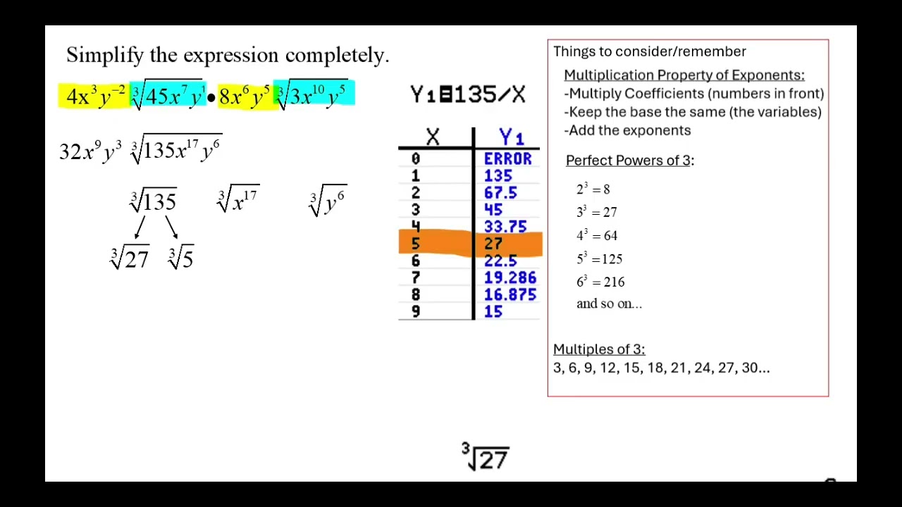 Course 2 Rational Exponents Enrichment