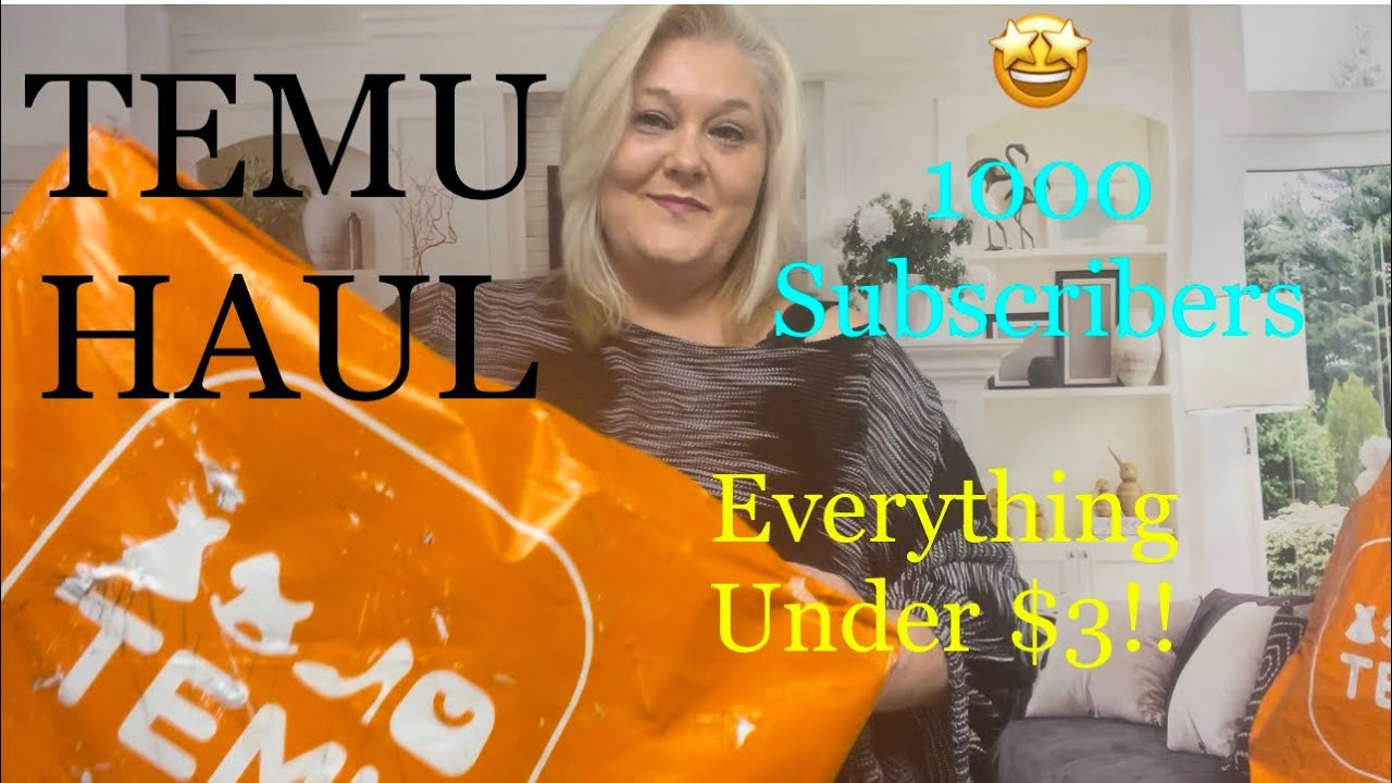 TEMU HAUL- EVERYTHING UNDER $3!!