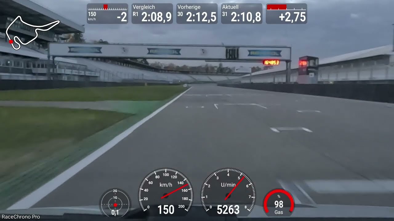 DSK Trackday Hockenheimring 15.11.2025. In Runde 32 bekommt die Beifahrerrin die Krise!