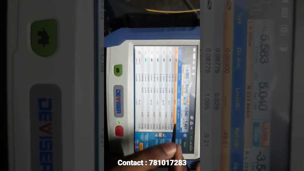 Contact : 7481017283, 9835165536 for otdr tracing and rent #otdr #splicing #focable #fiberoptic