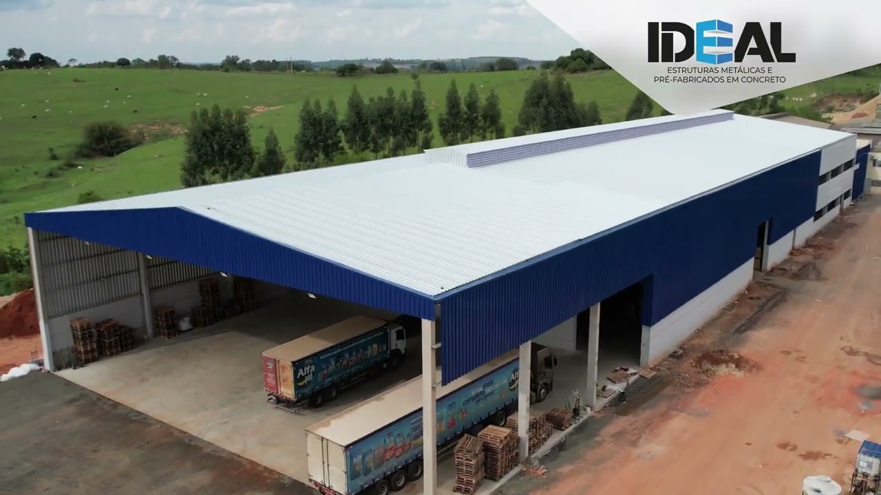 Construção Galpão Industrial - AlfaPet Granulados
