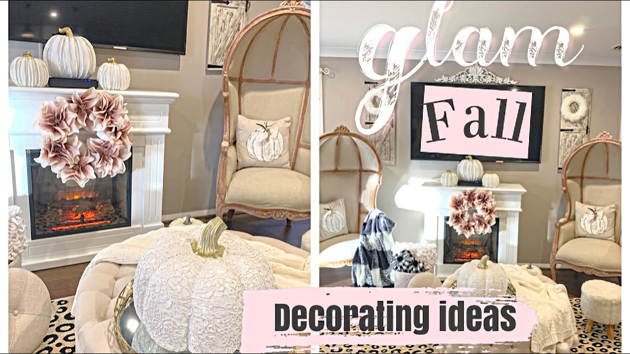 GLAM FALL DECORATING IDEAS | DECORATE WITH ME  | CHELLESGLAMHOME