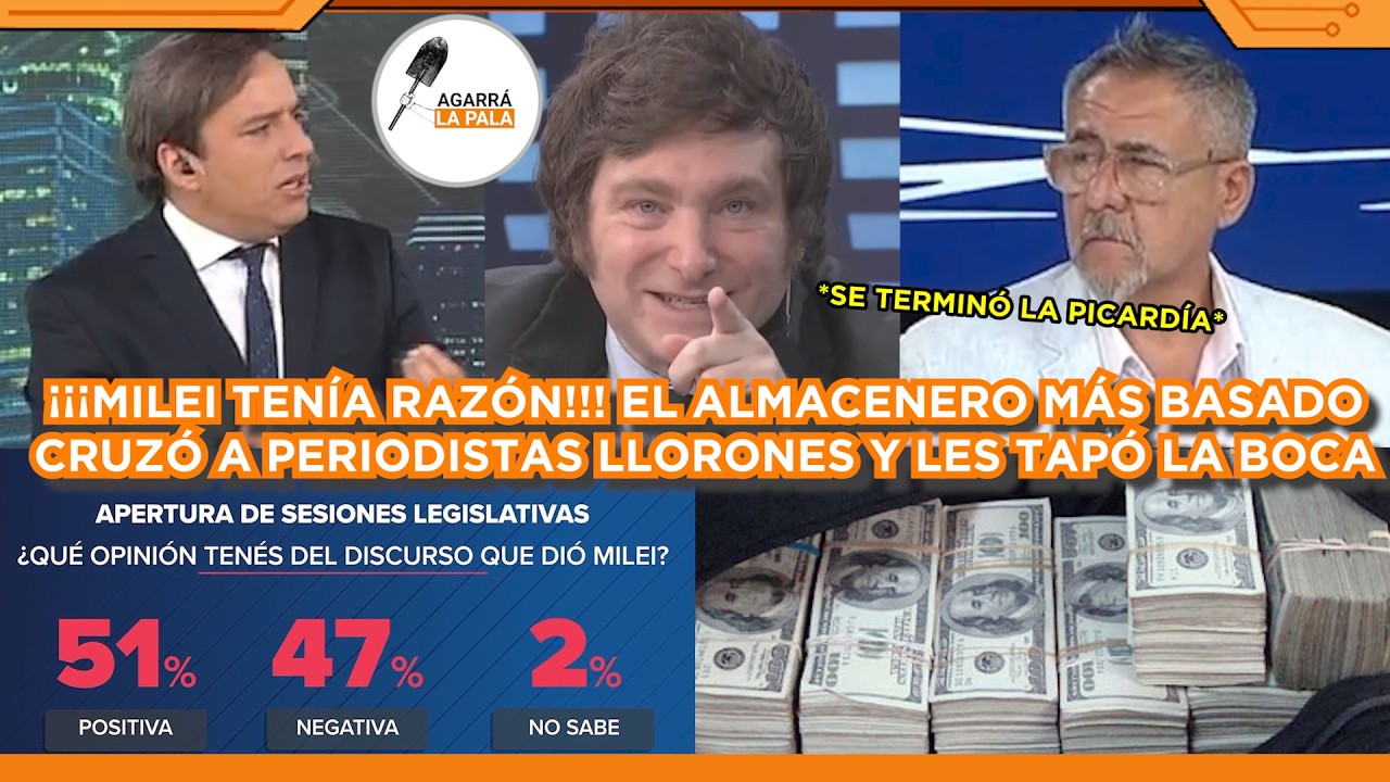 ALMACENERO MÁS BASADO CRUZÓ A PERIODISTAS LLORONES Y LES TAPÓ LA BOCA: ¡¡¡MILEI TENÍA RAZÓN!!!