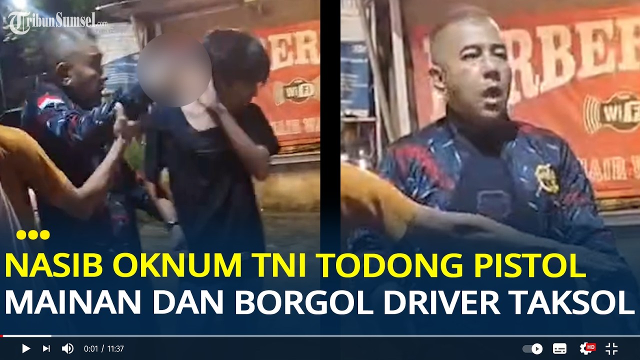 Nasib TNI Todong Pistol Mainan ke Driver Taksi Online, Kini Ditahan di Madenpom Jaya/1 Tangerang