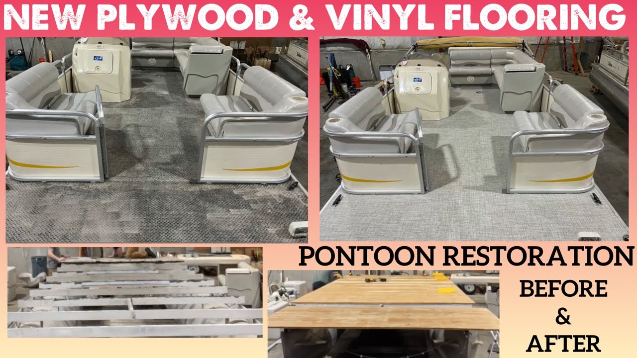 New Vinyl Flooring on a Sweetwater Pontoon