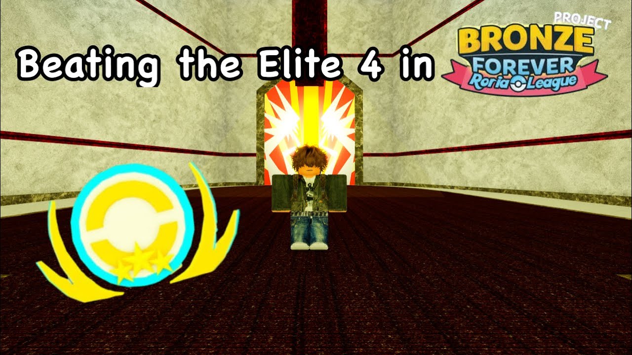BEATING the ELITE 4 in POKEMON PROJECT BRONZE FOREVER!