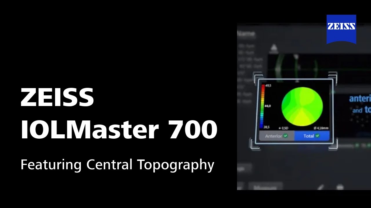 ZEISS IOLMaster 700 Now Features Central Topography