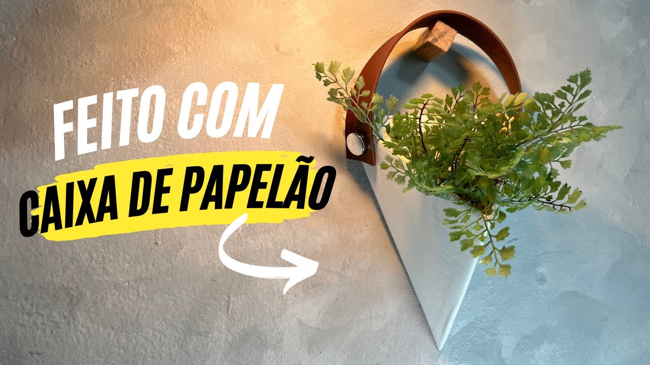 COMO FAZER VASO DE PAREDE GASTANDO POUCO