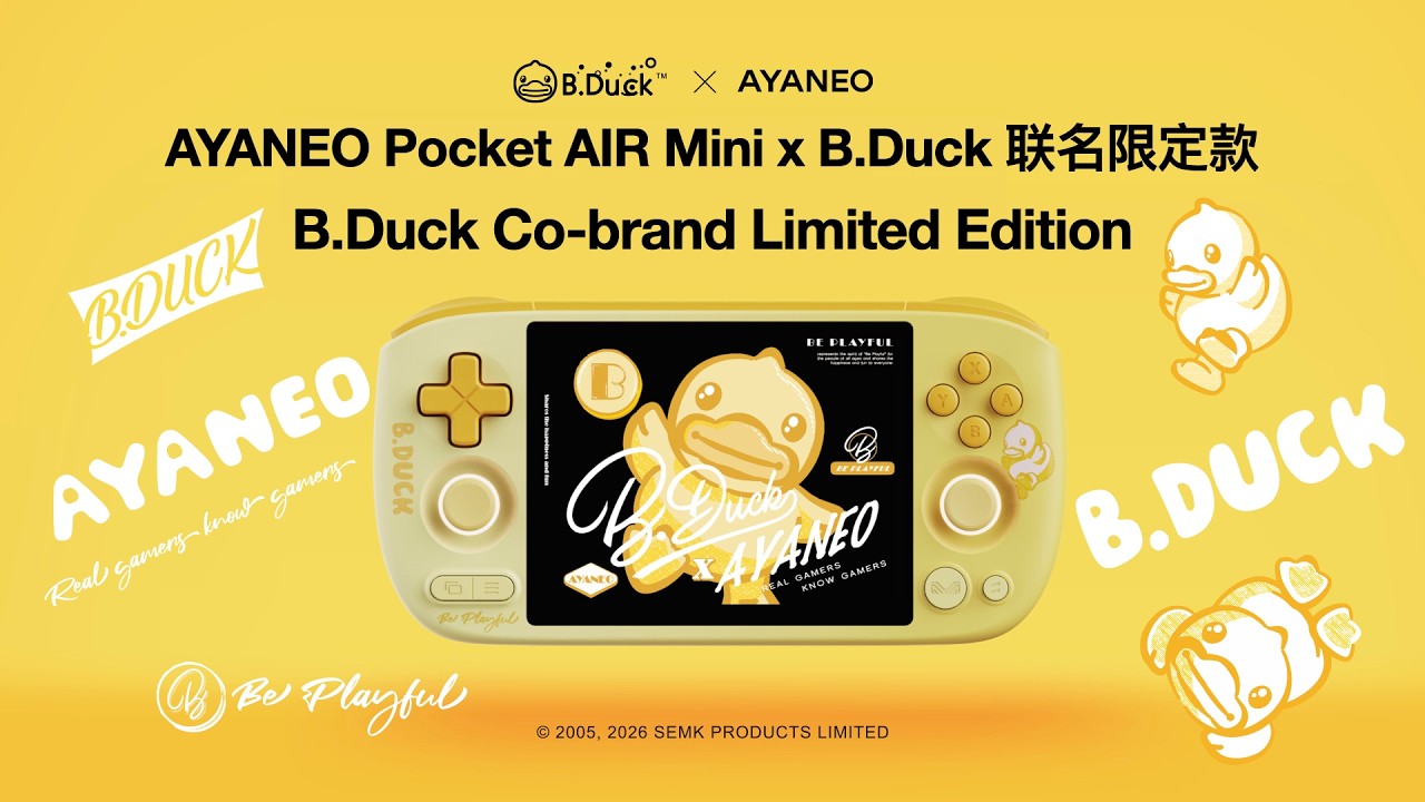 AYANEO Pocket AIR Mini &times; B.Duck Limited Edition Available Now