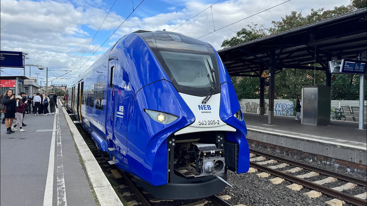 Mitfahrt im neuen Siemens Mireo Plus H der NEB über die Stadtbahn 