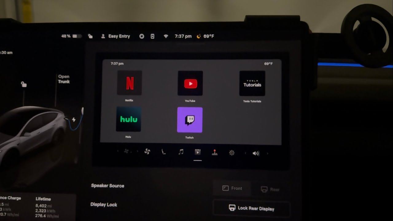 How To Control Your Tesla Rear Screen From The Front Screen (Super Easy!)