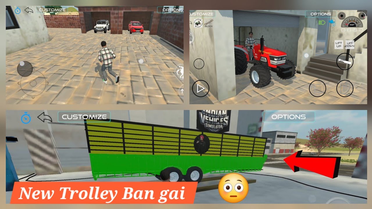 New Tractor Trolley Indian vihcal simulator 3D new update #viral # gaming 
