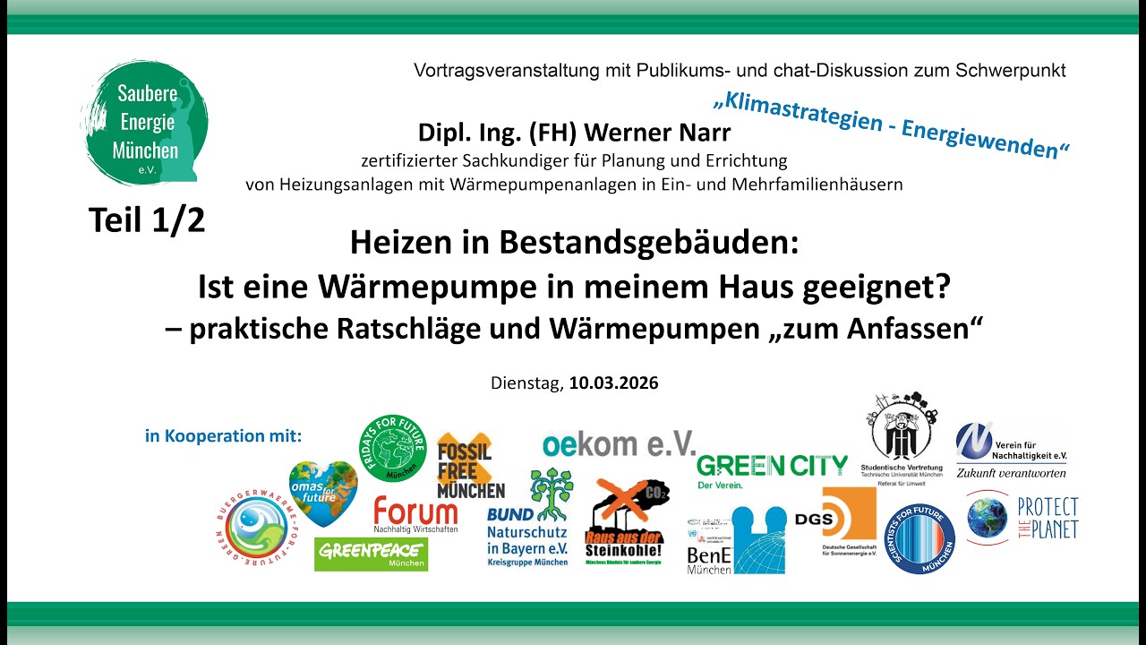 2026-03-10 // VSEM: Teil 1/2 | Dipl. Ing. (FH) Werner Narr, Heizen in Bestandsgebäuden – Wärmepumpe?