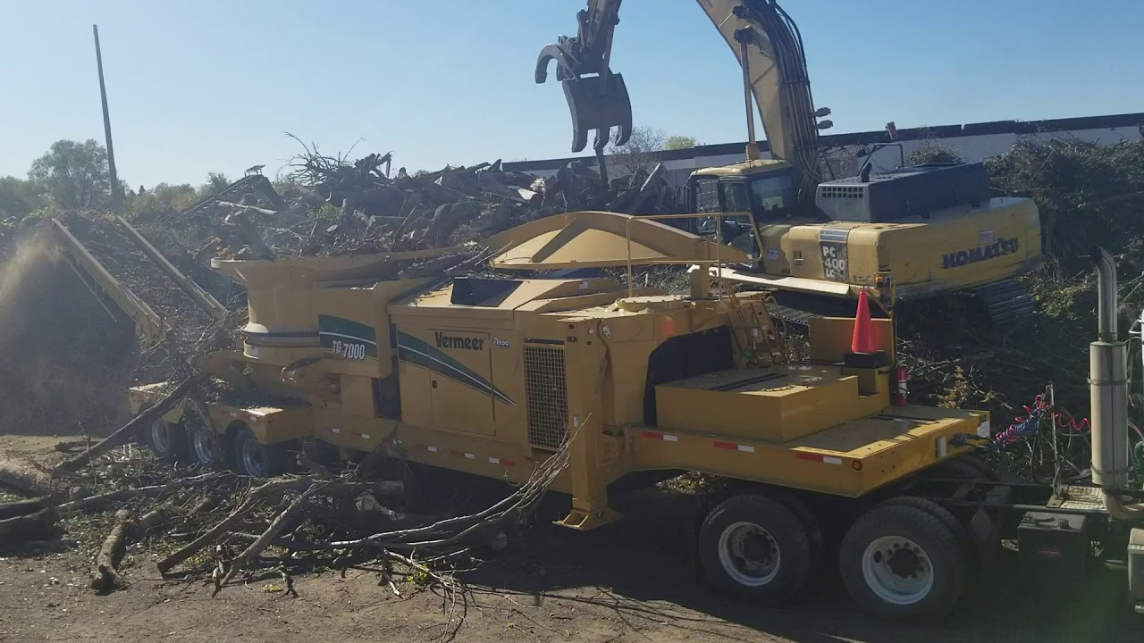 Vermeer TG7000 brush and logs