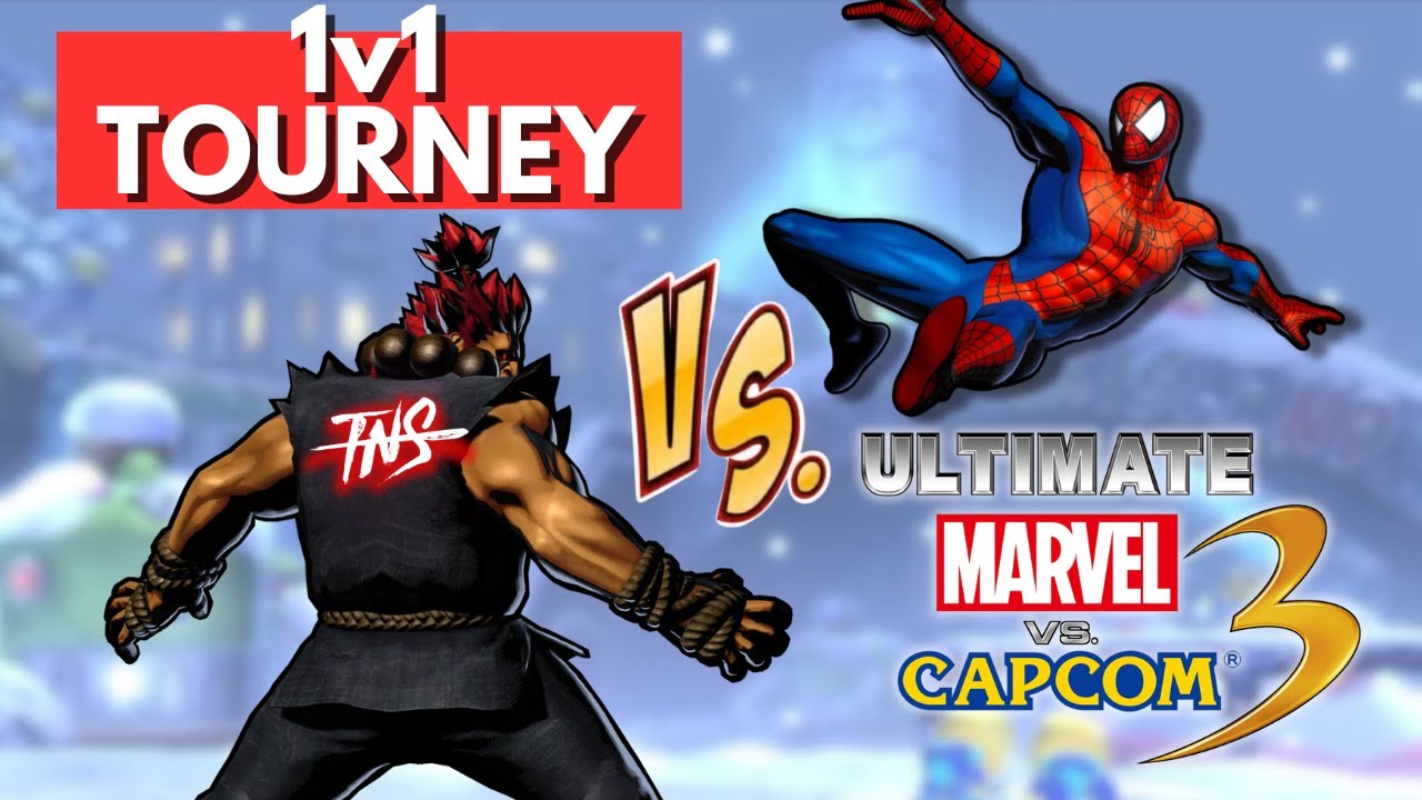 1V1 UMvC3 Tournament! (Akuma, Chris, Spider-Man, Wesker, Ryu, Magneto) Pools TOP 8 Tourney Marvel 3