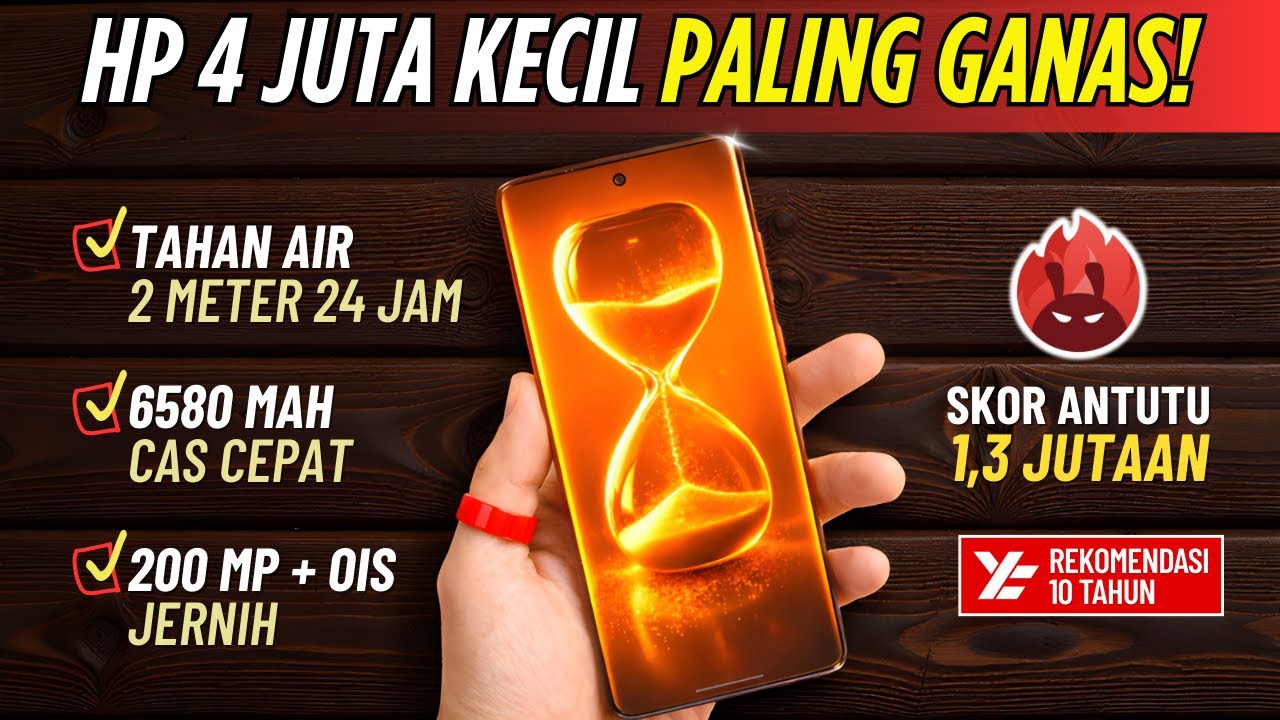 5 Rekomendasi HP 4 JUTAAN TERBAIK [4 - 4,5 JUTA] Januari 2026
