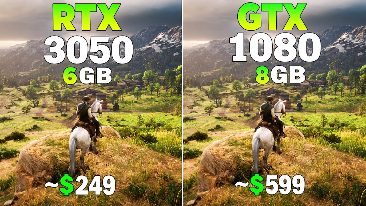 RTX 3050 vs GTX 1080 - Test in 8 Games