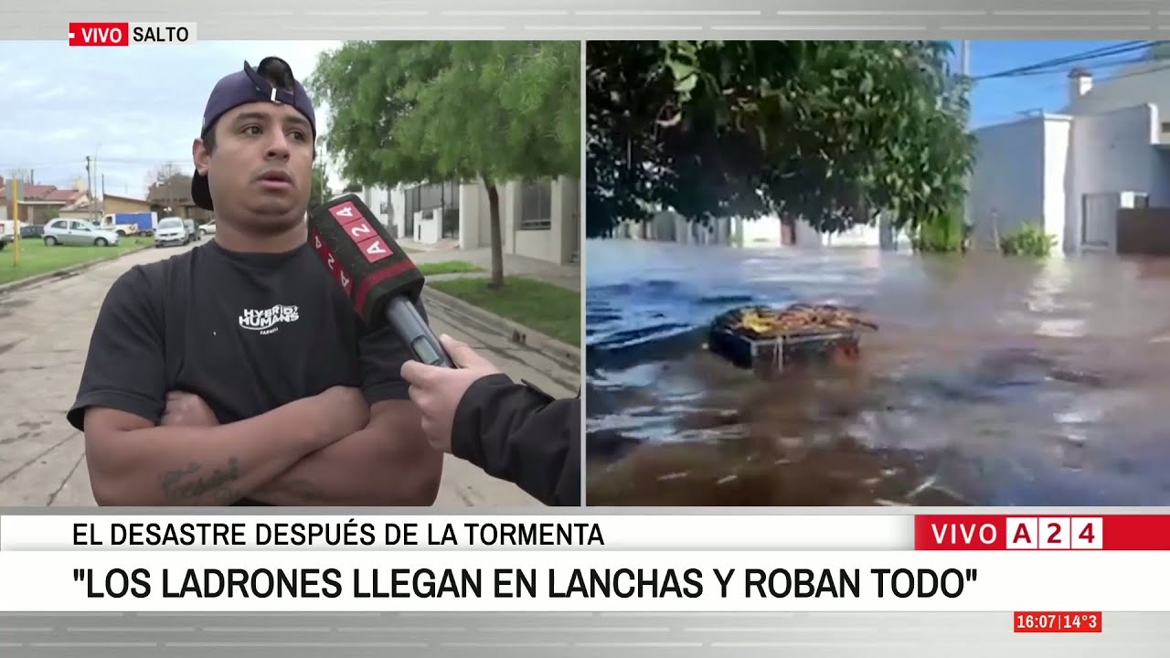 📢 INUNDACIONES Y SAQUEOS EN SALTO: 