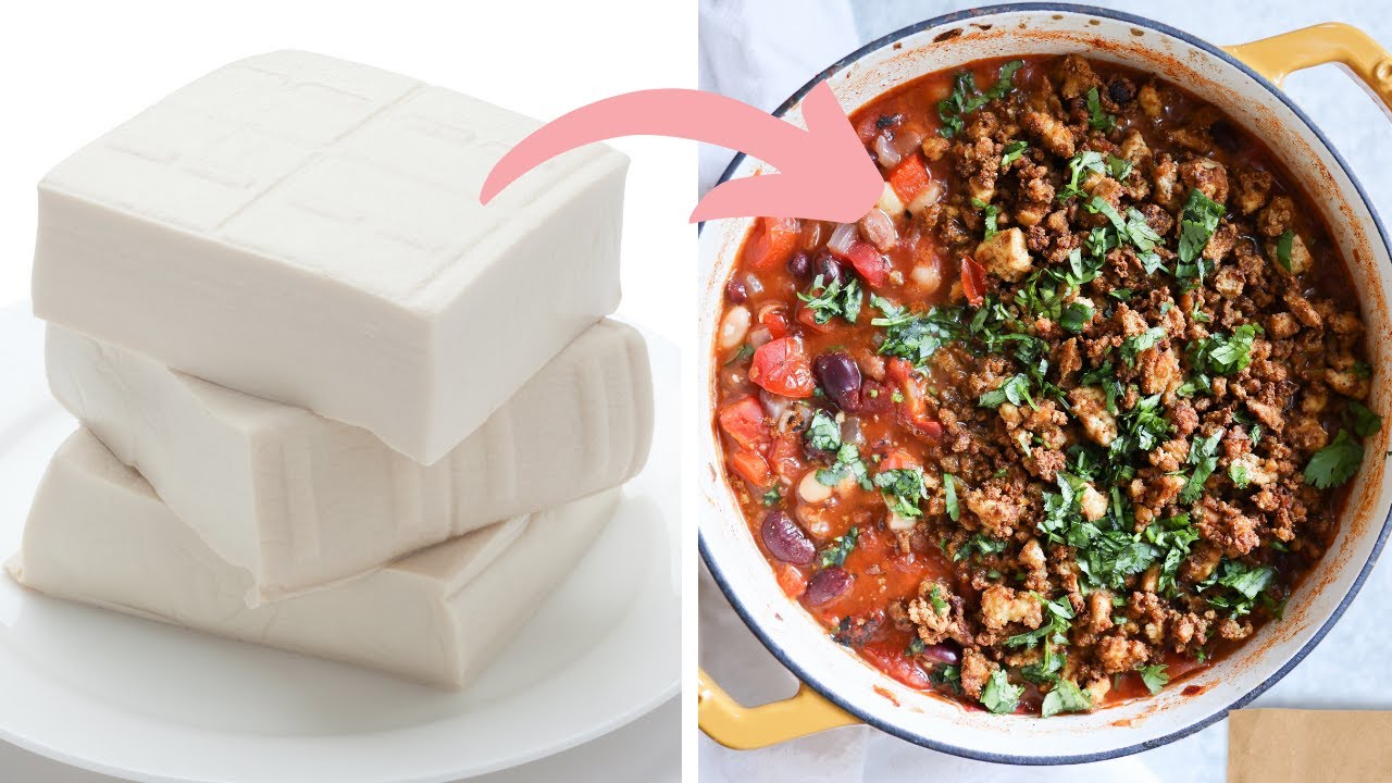 How to REALLY cook tofu | Meaty Tofu Chili | Vegan Air Fryer Recipe!