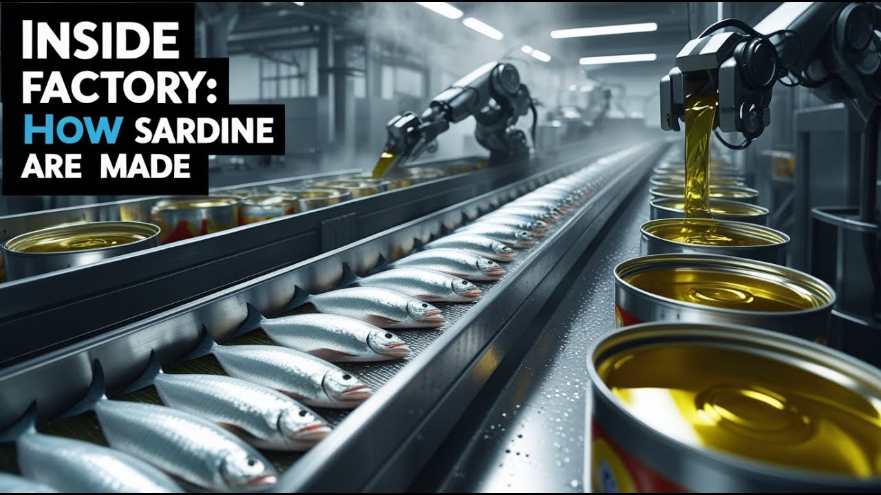 Inside Modern Factory: HOW SARDINES ARE PROCESSED TODAY (FULL PROCESS)