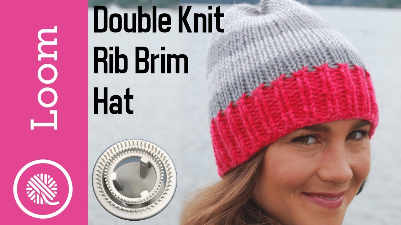 Loom | Double Knit Rib Brim Hat (KB Rotating Double Knit Loom)