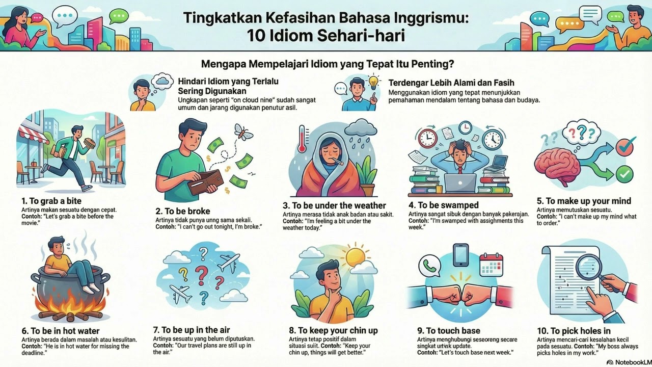 10 Idiom Natural dan penjelasannya