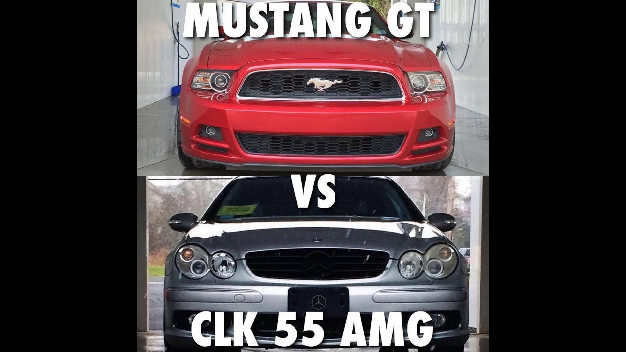 Mercedes CLK 55 AMG vs 5.0 Mustang GT