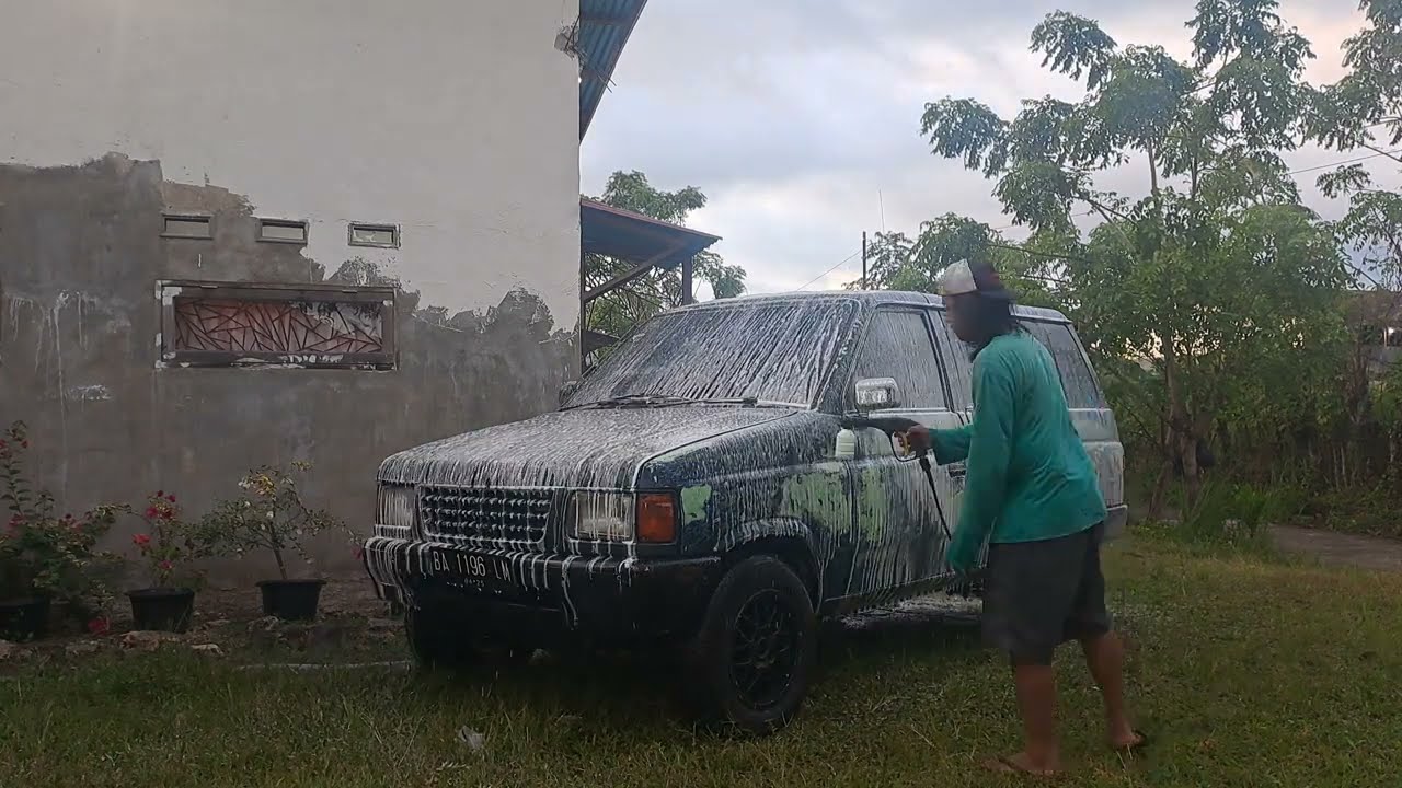 Test cuci pakai jet cleaner REAIM sebelum di epoxy cat 