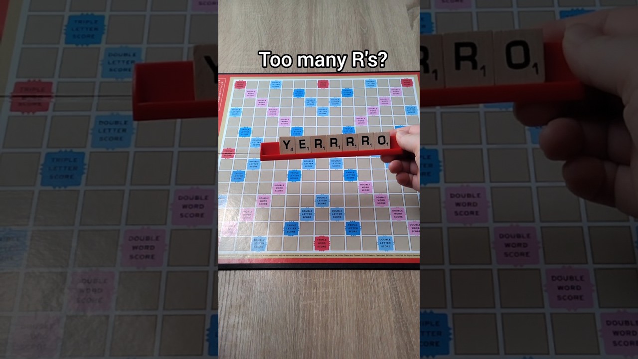 ✏️ What to spell when you are stuck with 3 R's (Scrabble tips)
