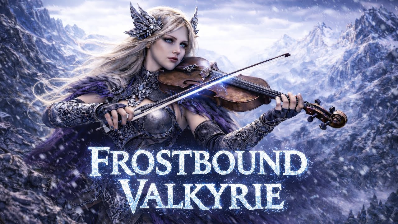 FROSTBOUND VALKYRIE – 1 Hour Nordic Viking Violin Metal | Epic Norse Folk Music